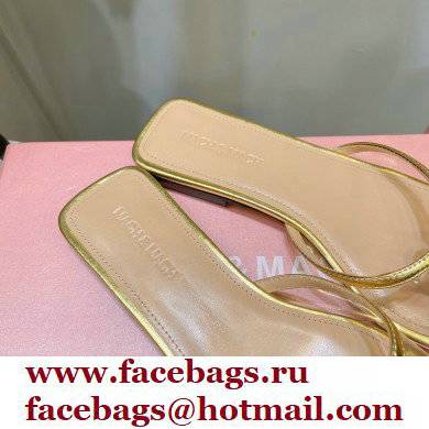 Mach  &  Mach Rose Flower Slides PVC Gold 2022